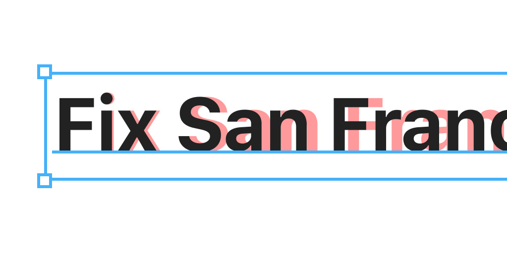 установить плагин для Фигмы Fix San Francisco