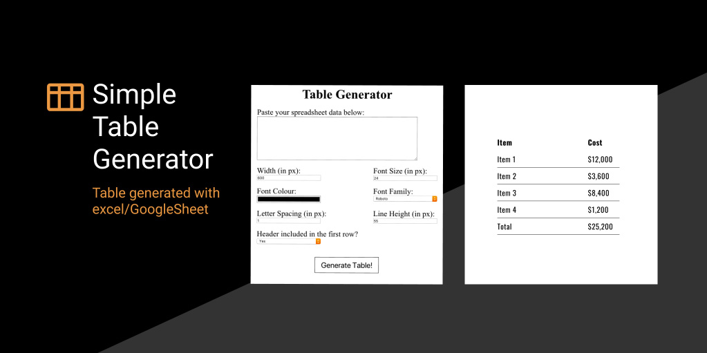 установить плагин для Фигмы Simple Table Generator