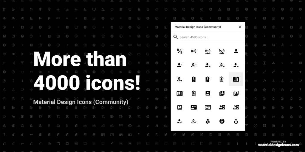 установить плагин для Фигмы Material Design Icons (Community)