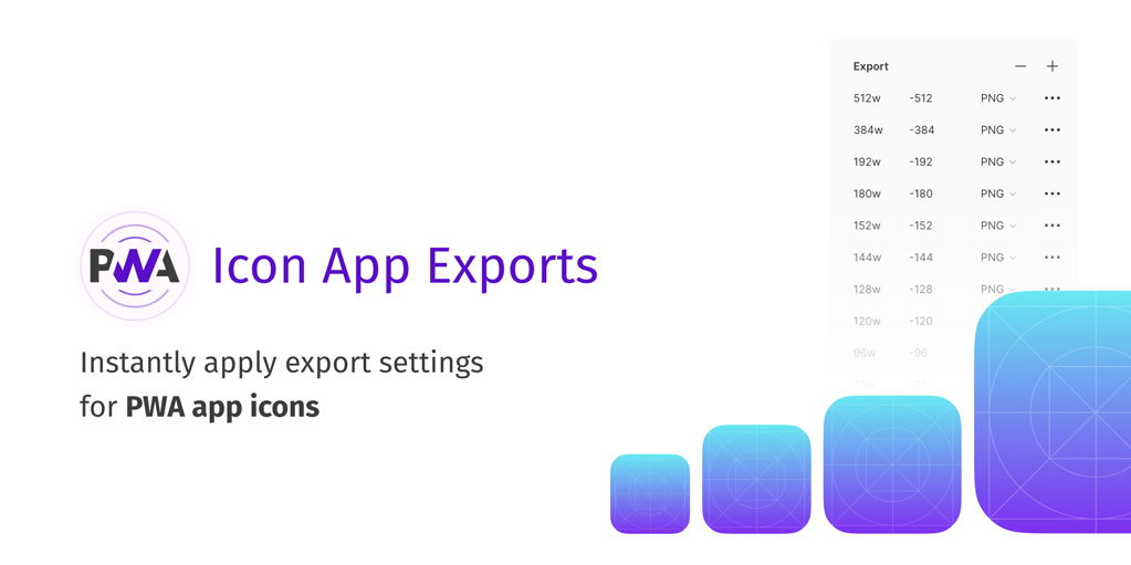 установить плагин для Фигмы PWA Icon App Exports