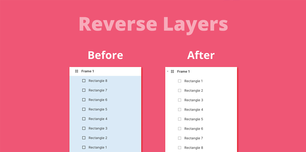 установить плагин для Фигмы Reverse Layers