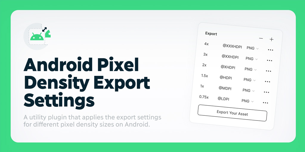 установить плагин для Фигмы Android Pixel Density Export Settings