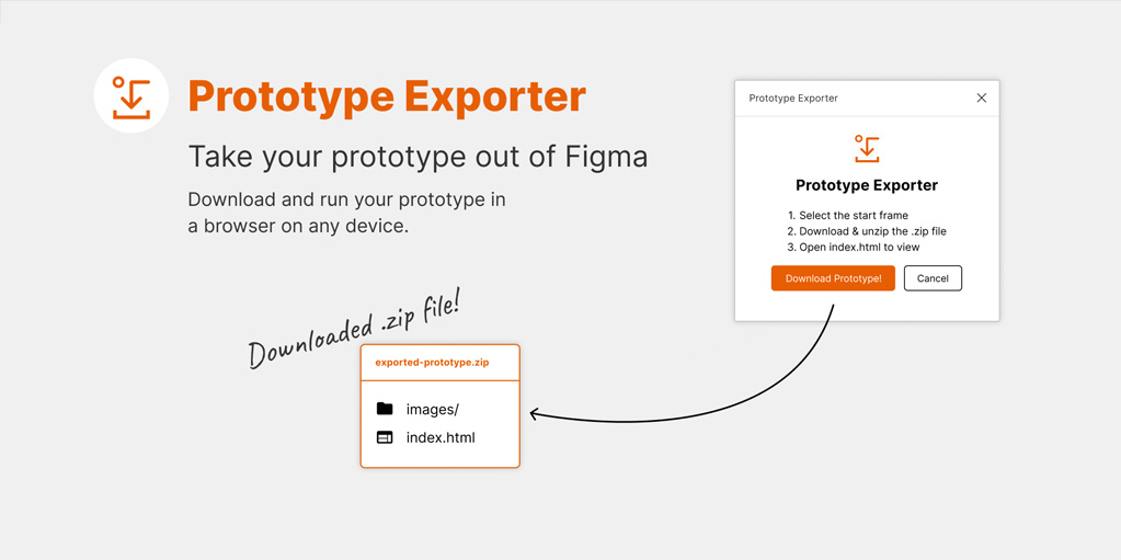 установить плагин для Фигмы Prototype Exporter