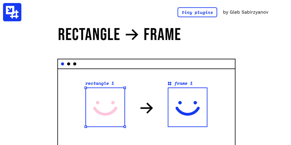 установить плагин для Фигмы Rectangle to Frame