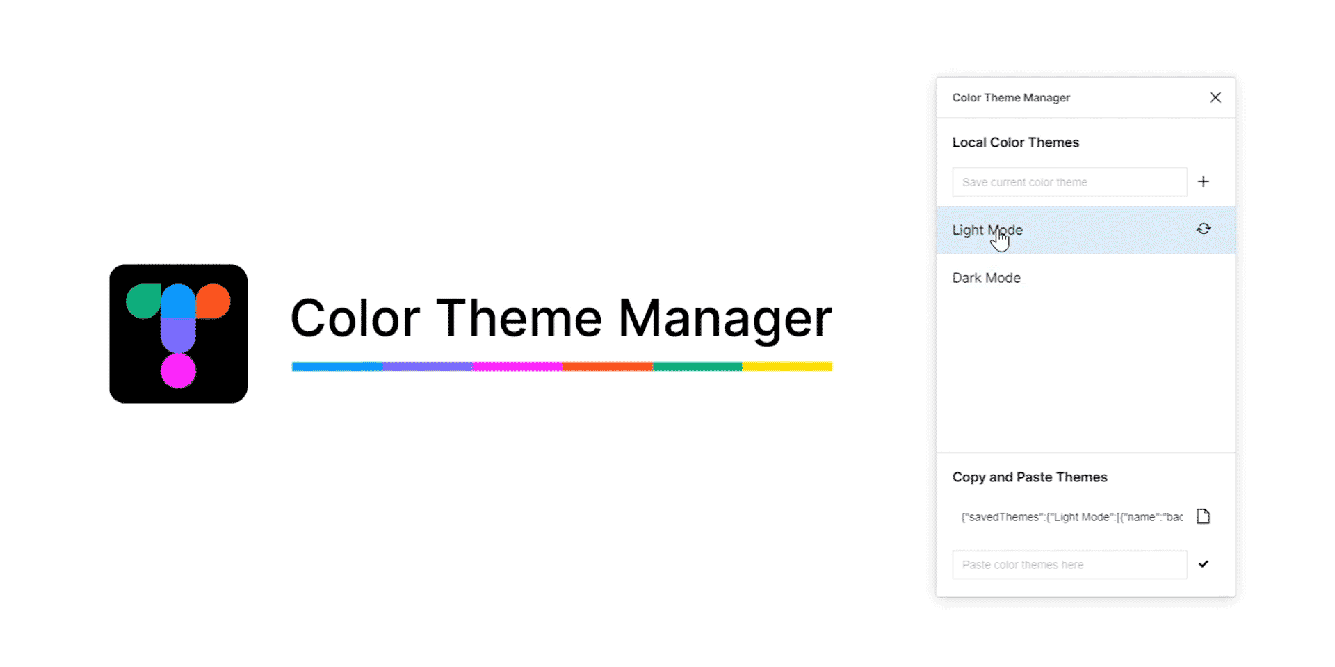 установить плагин для Фигмы Color Theme Manager