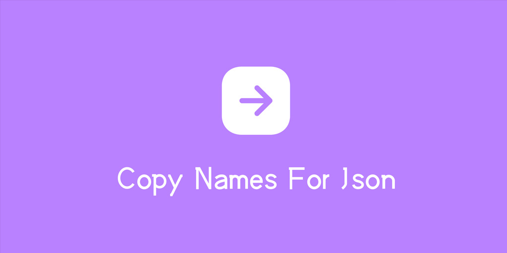 установить плагин для Фигмы Copy names for Json