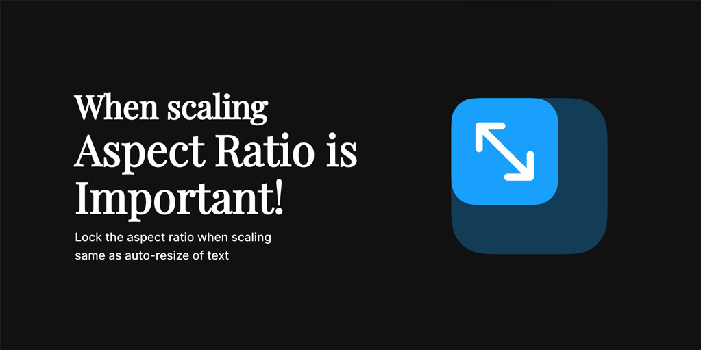 установить плагин для Фигмы Scaler: keep aspect ratio when scaling
