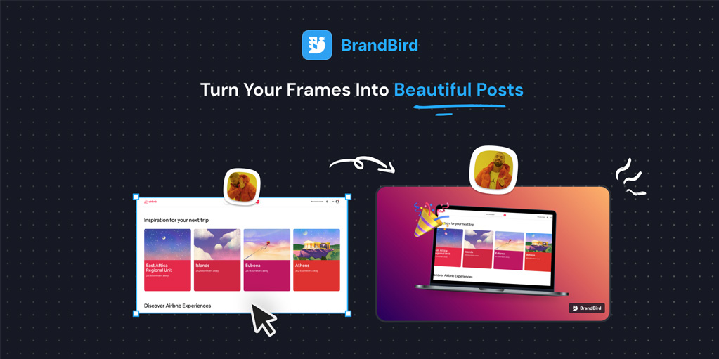 установить плагин для Фигмы BrandBird – Turn frames into beautiful social media