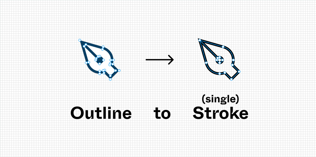 установить плагин для Фигмы Outline to Single Stroke