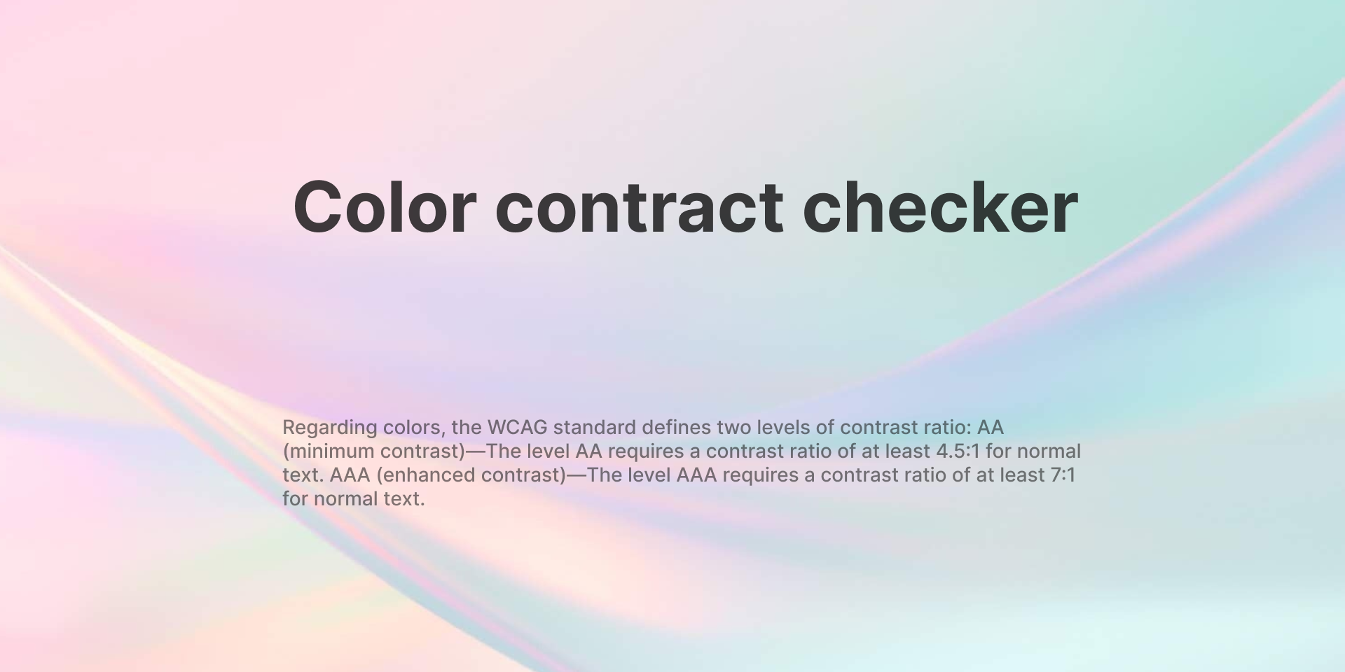 установить плагин для Фигмы Color Contrast Checker