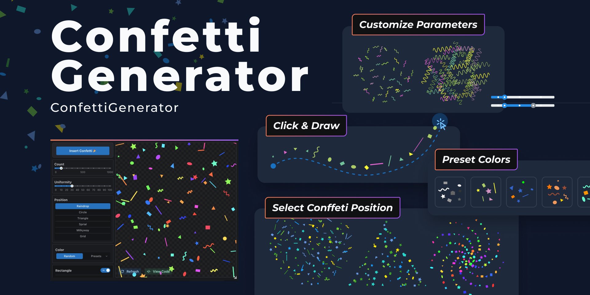 установить плагин для Фигмы Confetti Generator