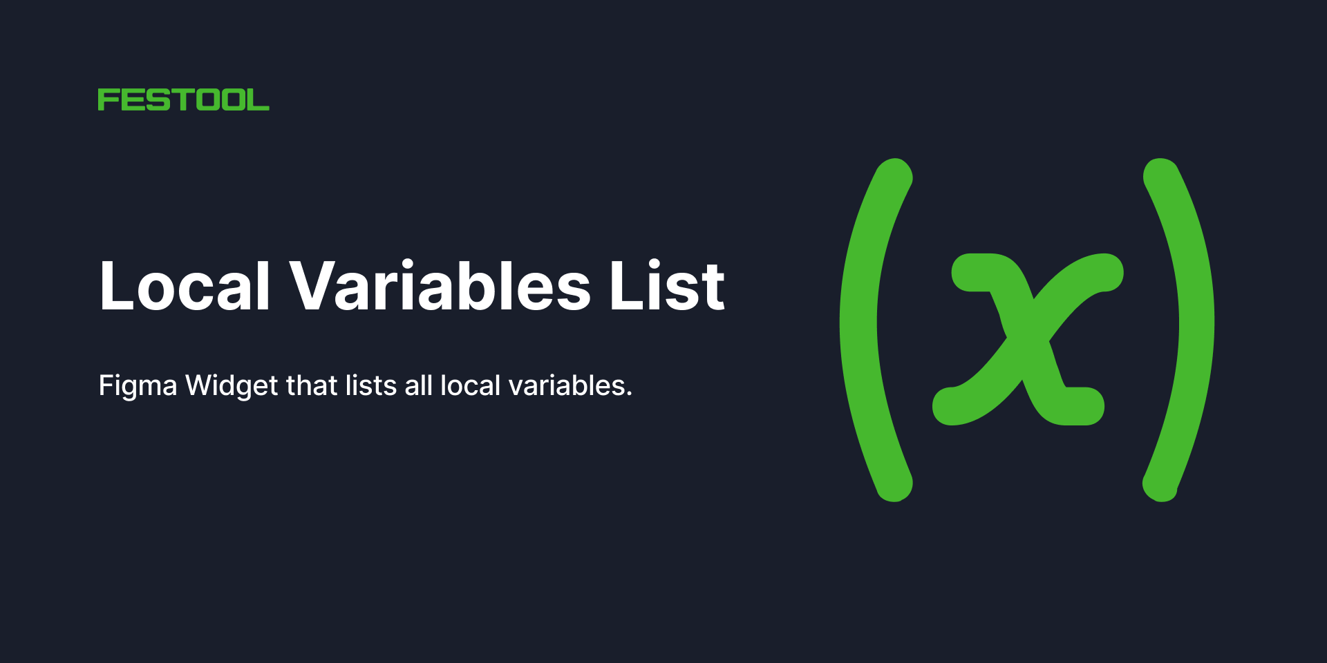 установить виджет для Фигмы Local Variables List